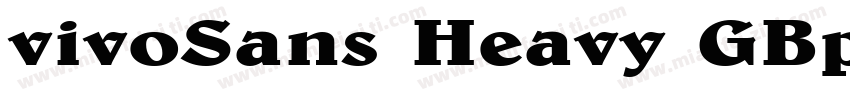 vivoSans Heavy GBpc EUC H字体转换